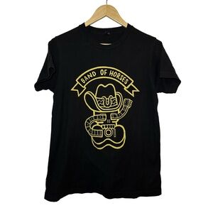 Band of Horses Black T-Shirt with Gold Graphic